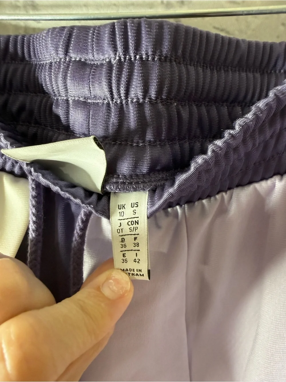 Women’s adidas originals track pants Danielle Cathari patchwork tech purple - Picture 13 of 15